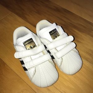 Adidas Crib Shoes Superstar Size 3 Baby